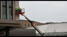 Gentleman working on structuring the upcoming Google Headquarters within London, United Kingdom
