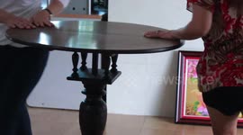 Family claims to own '200-year-old magic table that spins on its own' in Vietnam