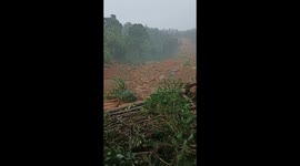 Landslide in Serasan island of Natuna Regency, Indonesia - About 50 people died