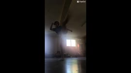 Young Australian Girl Tries To Be Karate Kid And Gets A Mouthful.