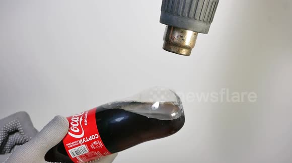 Heat Gun vs Drinks in Plastic Bottles is Oddly Satisfying