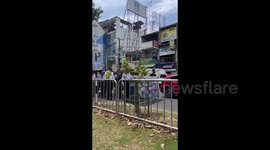 Traid union protest in Colombo, Sri Lanka