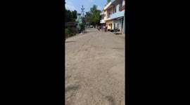Indian  man pulls  his handcart by only human power on road   Life of a daily wage labour