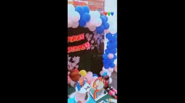 The video is just all about my younger brothers birthday party decorations and presents