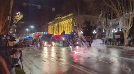 Protest in Tbilisi, Georgia against the law on foreign agents