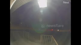 Hit and Run: Driver Hits Trashcan Resulting in a Head-on Collision