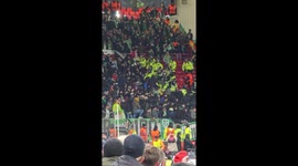 Betis fans vs police fight