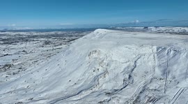 Beautiful Winter Aftermath Of UK Frontal Snow Event - Drone Footage - March 10th 2023