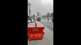 Ash Rain from Mount Merapi Eruption Falls in Magelang, Sky Suddenly Darkens