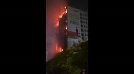 Fire in Karachi building near Nursery