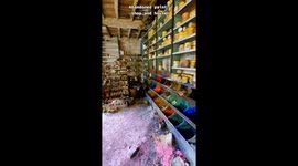 Look around a stunning abandoned paint shop and untouched house in Belgium