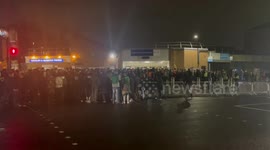 Chaos at Highbury and Islington station following Arsenal’s Euro football clash with Sporting