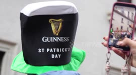 300 pipers marched In Madrid to celebrate St. Patrick's Day