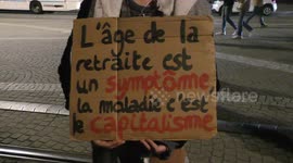 Fire in streets as protests erupt in Bordeaux after French pension reform