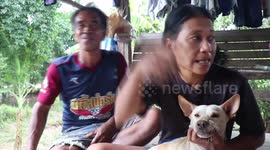 Kind locals save pet dog with fishing hook stuck in mouth