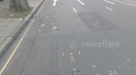 Karma for £300,000 Lamborghini driver parked badly - gets caught on the phone