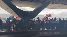 Paris airport strike for Retirement Age increase to 64
