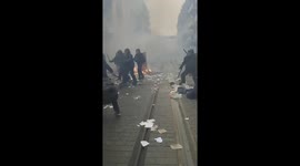 Pension. Scenes of violence between the police and the demonstrators this Thursday