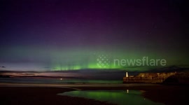 Stunning Northern Lights dazzle across night sky in Scotland