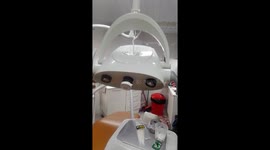 Luminária q instalei na cadeira da dentista