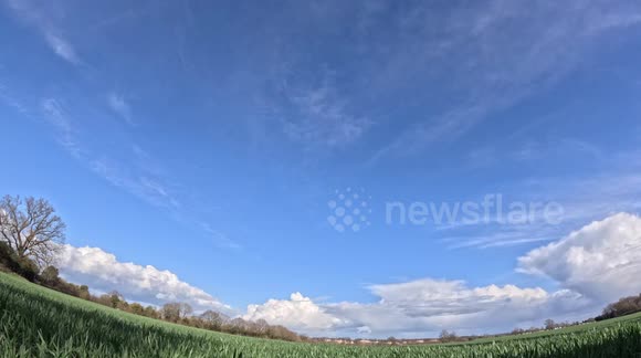 Beautiful clouds formation over England