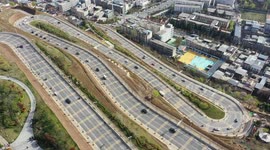 China's 1,761-meter-long winding road has many twists and turns