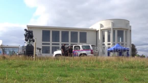 On the set of new TV show 