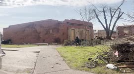 Video shows homes and buildings flattened in Rolling Fork after deadly tornado