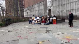 Climate Strike at 2023 UN Water Conference in New York, NY, USA