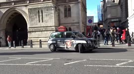 Baroness Doreen Lawrence is leaving privacy hearing at the Royal Courts of Justice by taxi