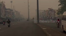 Apocalyptic air pollution scenes in 'disaster zone' northern Thailand spark panic