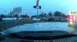 Accident: Car Cuts Off Driver Pushing Them Into a Icy Lane Which Results in a Collision