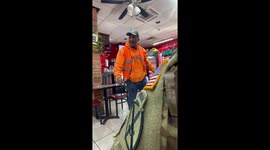 Go f*** yourself you piece of s*** ... Raging man verbally attacks US Army officials at New Jersey restaurant