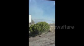 US: Car Crash Causes Wildfire Along I-10 In Arizona