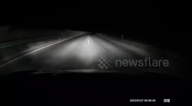 A bright bolide was witnessed by Chinese citizens in regions near Beijing at midnight, one captured with his dashcam on a highway