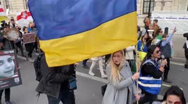 Joint Ukraine and Iran Demonstration in London 25th March 2023