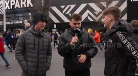 England Fans test their Knowledge in a game of 'Trivia Tennis'