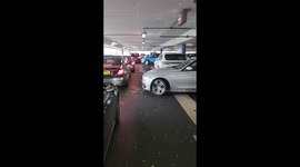 Passengers stuck in hour-long traffic at Heathrow on same day as strikes begin