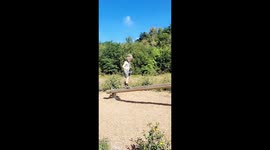 'Ninja' son has unfortunate fall