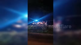 A massive explosion at an oil refinery in Dumai, Indonesia, left residents shocked and fleeing from their homes.