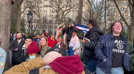 Chants in Spanish at Trans Day of Visibility in New York, USA