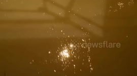 Due to heavy rain through the week the River Roding in South Woodford is close to bursting it's banks