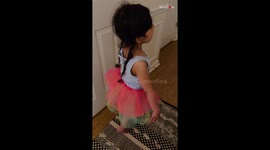 Grateful kid blooms with happiness after dad gets her her favorite flowers