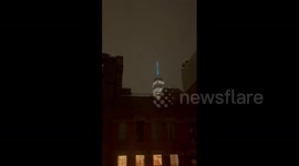US: Lightning Strikes Freedom Tower In NYC During Severe Storm