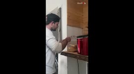 Cat risks losing 1 of her 9 lives after crawling up ceiling vent & getting stuck in wall