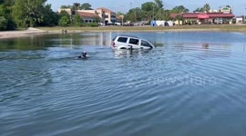 Elderly driver rescued from sinking car in Florida