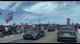 Donald Trump supporters gather outside Mar-a-Lago residence