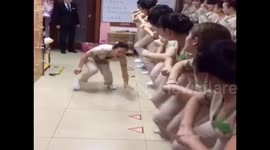 Beauty shop workers get trained like soldiers