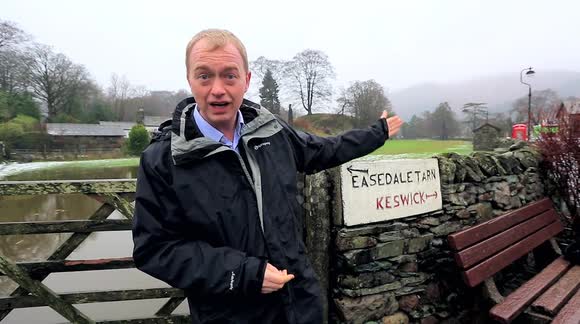 Tim Farron declares flood-hit Grasmere 