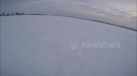 Sunken snowmobile retrieval from under ice Part 1